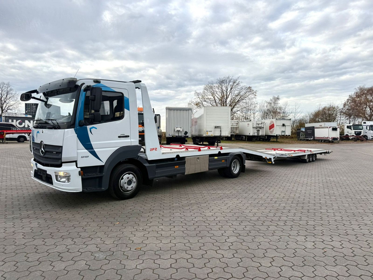 Mercedes-Benz Atego 918L Autotransporter mit BFZ Anhänger - Portavehículos camión: foto 2 Mercedes-Benz Atego 918L Autotransporter mit BFZ Anhänger - Portavehículos camión: foto 2