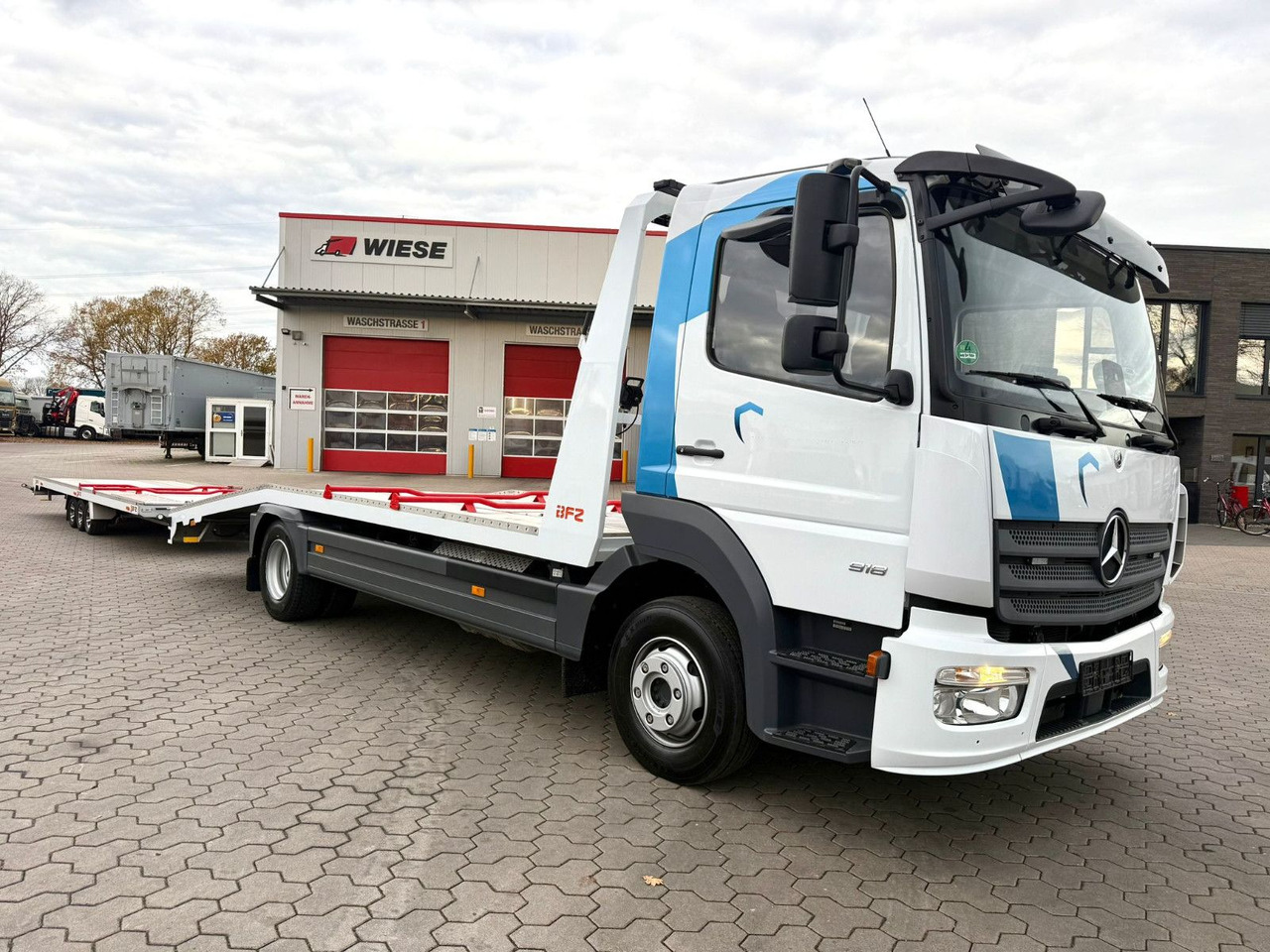 Mercedes-Benz Atego 918L Autotransporter mit BFZ Anhänger - Portavehículos camión: foto 4 Mercedes-Benz Atego 918L Autotransporter mit BFZ Anhänger - Portavehículos camión: foto 4