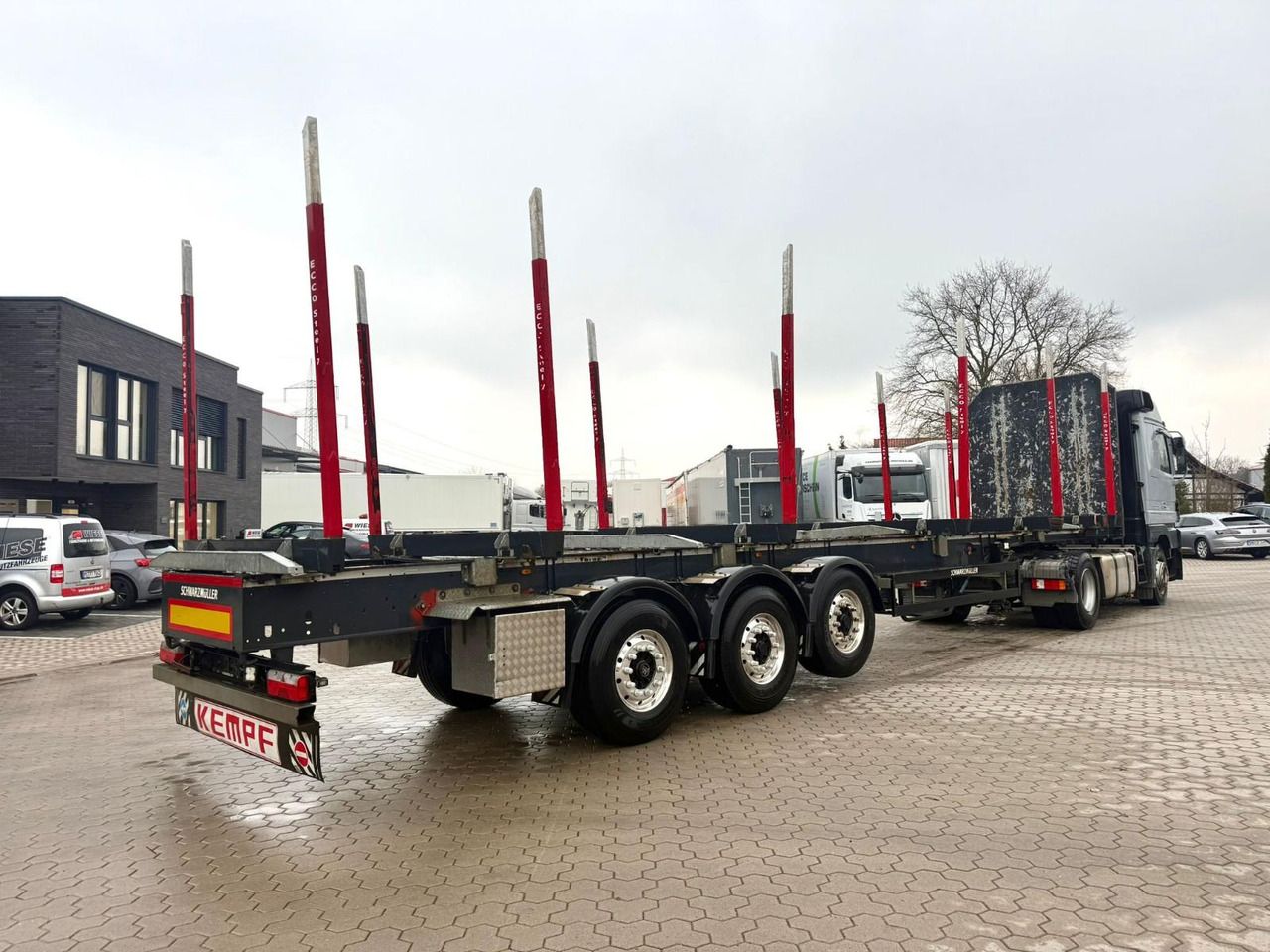 Schwarzmüller Holz Auflieger mit Schemel und Rungen TÜV NEU - Semirremolque maderero: foto 5 Schwarzmüller Holz Auflieger mit Schemel und Rungen TÜV NEU - Semirremolque maderero: foto 5