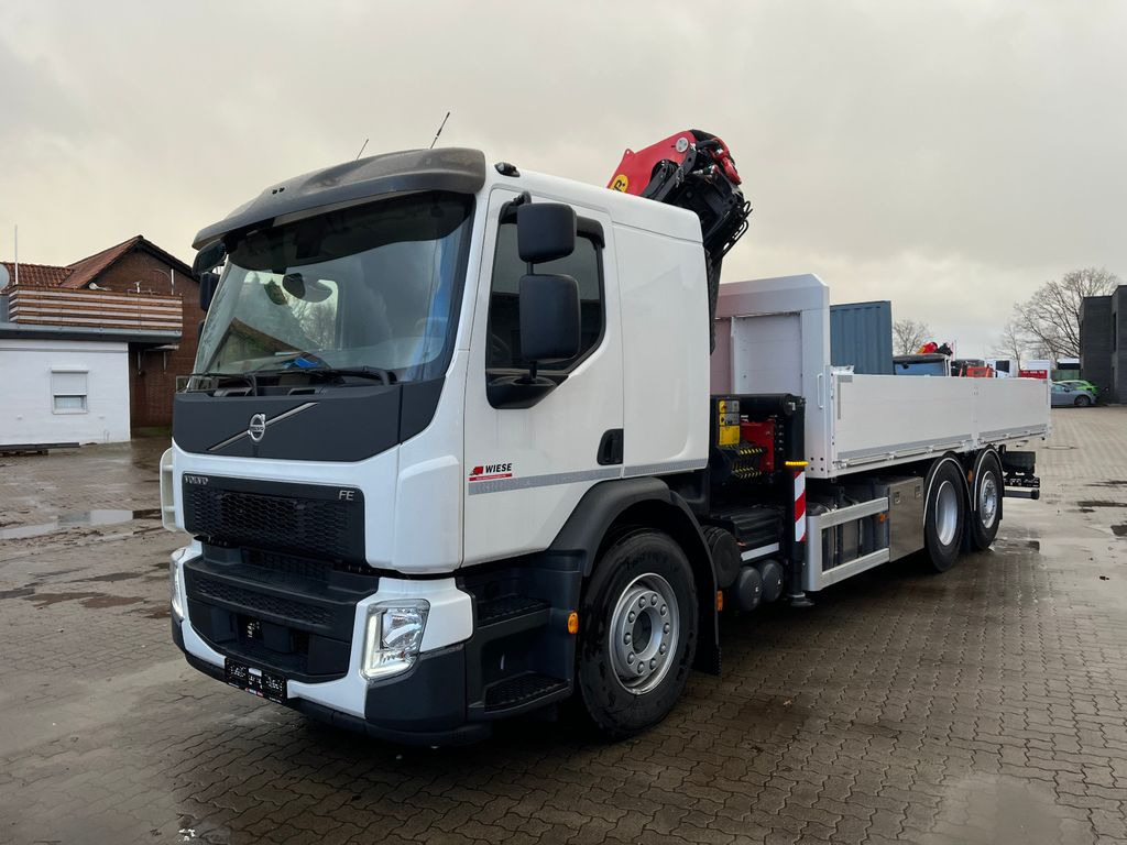 Volvo FE350 6x2 Pritsche Palfinger PK22002-EH - Camión grúa, Camión caja abierta: foto 1 Volvo FE350 6x2 Pritsche Palfinger PK22002-EH - Camión grúa, Camión caja abierta: foto 1