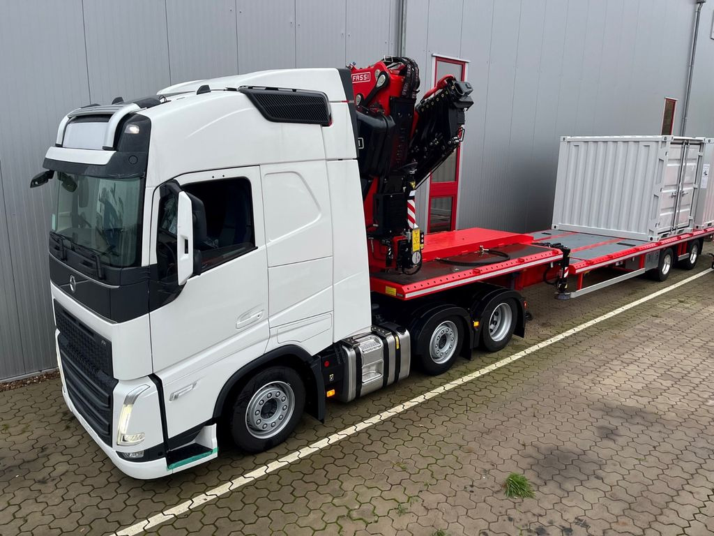 Wiese Stufensattel Tieflader mit Kran Fassi F545 - Semirremolque plataforma/ Caja abierta: foto 5 Wiese Stufensattel Tieflader mit Kran Fassi F545 - Semirremolque plataforma/ Caja abierta: foto 5