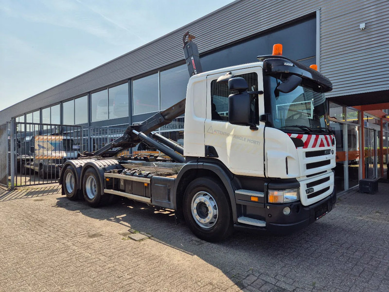 Scania P360 6X4 Containersysteem/ 21T Multilift/ Adjustable Hook - Camión con equipo de cable: foto 1 Scania P360 6X4 Containersysteem/ 21T Multilift/ Adjustable Hook - Camión con equipo de cable: foto 1