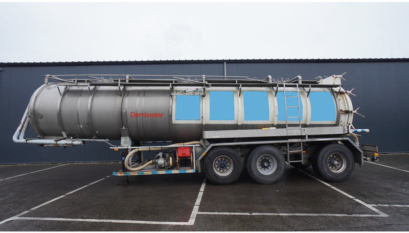 Cisterna semirremolque para transporte de alimentos Burg 3 AXLE WATER TANK 29.975LTR: foto 1