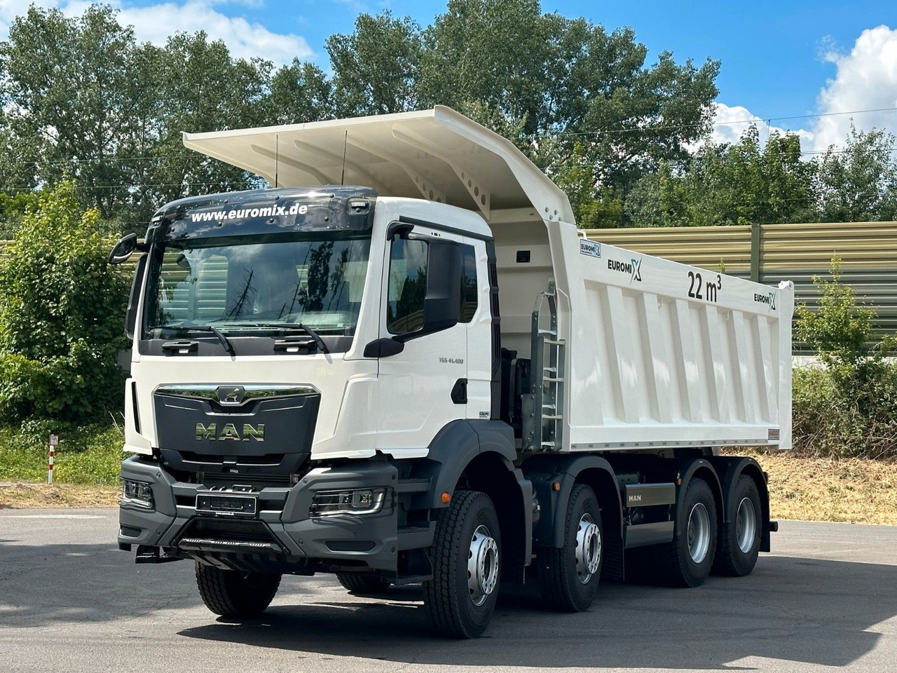 MAN TGS 41.400 8x4 / EUROMIX MTP 22m³/ Eckige Mulde - Volquete camión: foto 1 MAN TGS 41.400 8x4 / EUROMIX MTP 22m³/ Eckige Mulde - Volquete camión: foto 1