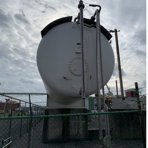 200m3 stationary gastank Gas, LPG, GPL, GAZ, Propane with Sun roof and appendages Used Tank ID 1.209 - Tanque de almacenamiento: foto 3 200m3 stationary gastank Gas, LPG, GPL, GAZ, Propane with Sun roof and appendages Used Tank ID 1.209 - Tanque de almacenamiento: foto 3