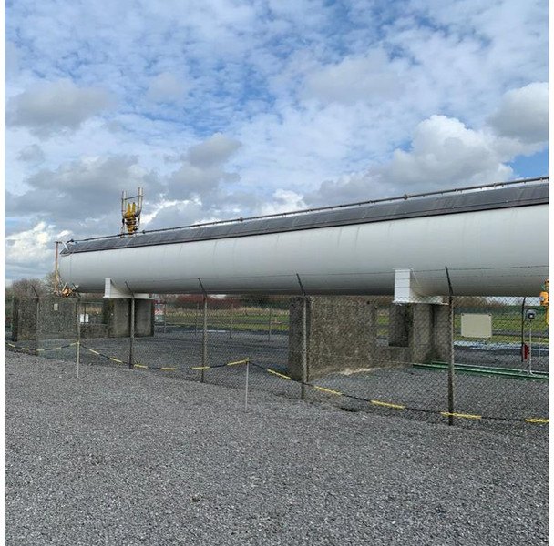 200m3 stationary gastank Gas, LPG, GPL, GAZ, Propane with Sun roof and appendages Used Tank ID 1.209 - Tanque de almacenamiento: foto 1 200m3 stationary gastank Gas, LPG, GPL, GAZ, Propane with Sun roof and appendages Used Tank ID 1.209 - Tanque de almacenamiento: foto 1