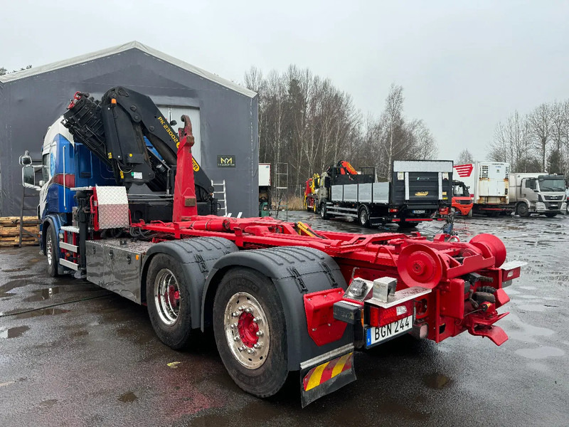 Camión, Camión grúa Scania P420 6X2*4, Hooklift-truck with Crane, 2008: foto 6 Camión, Camión grúa Scania P420 6X2*4, Hooklift-truck with Crane, 2008: foto 6