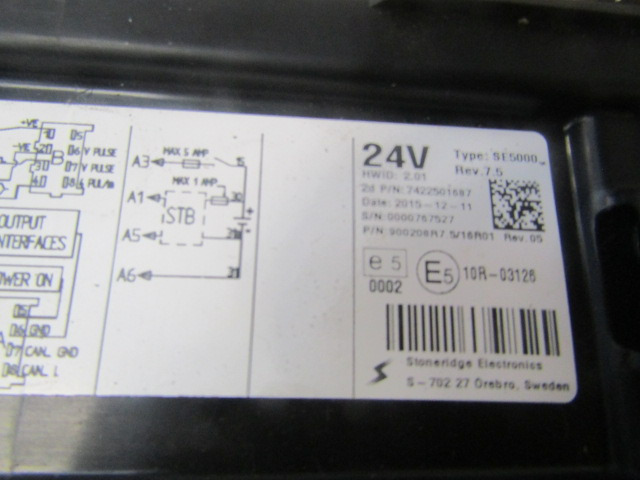 DAF LF 220 EURO 6 DIGITAL TACHO EXAKT DUO TYPE S1-5000 - Cabina e interior para Camión: foto 2 DAF LF 220 EURO 6 DIGITAL TACHO EXAKT DUO TYPE S1-5000 - Cabina e interior para Camión: foto 2