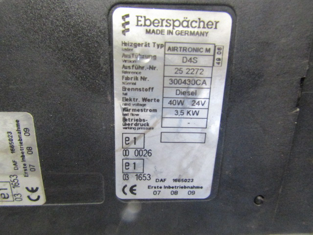 DAF XF 105 CAB NIGHT HEATER TYPE ‘EBERSPACHER AIRTRONIC M D45’ - Cabina e interior para Camión: foto 2 DAF XF 105 CAB NIGHT HEATER TYPE ‘EBERSPACHER AIRTRONIC M D45’ - Cabina e interior para Camión: foto 2