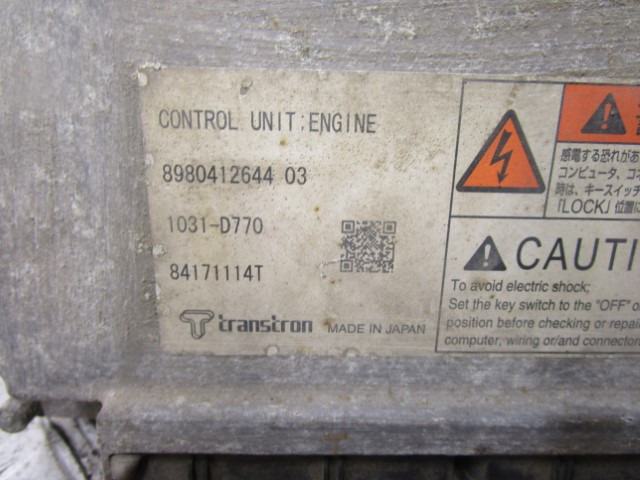 ISUZU N75 (4HK1) ENGINE ECU 8980412644 - Unidad de control para Camión: foto 2 ISUZU N75 (4HK1) ENGINE ECU 8980412644 - Unidad de control para Camión: foto 2