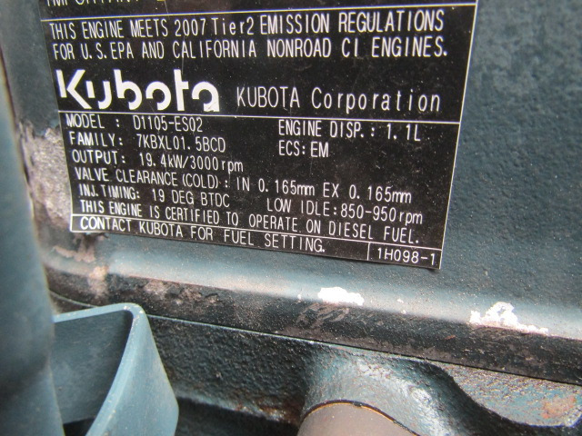 KUBOTA D1105 (THERMOKING ENGINE) TYPE ESO2-19.4 KW - Motor para Camión: foto 3 KUBOTA D1105 (THERMOKING ENGINE) TYPE ESO2-19.4 KW - Motor para Camión: foto 3