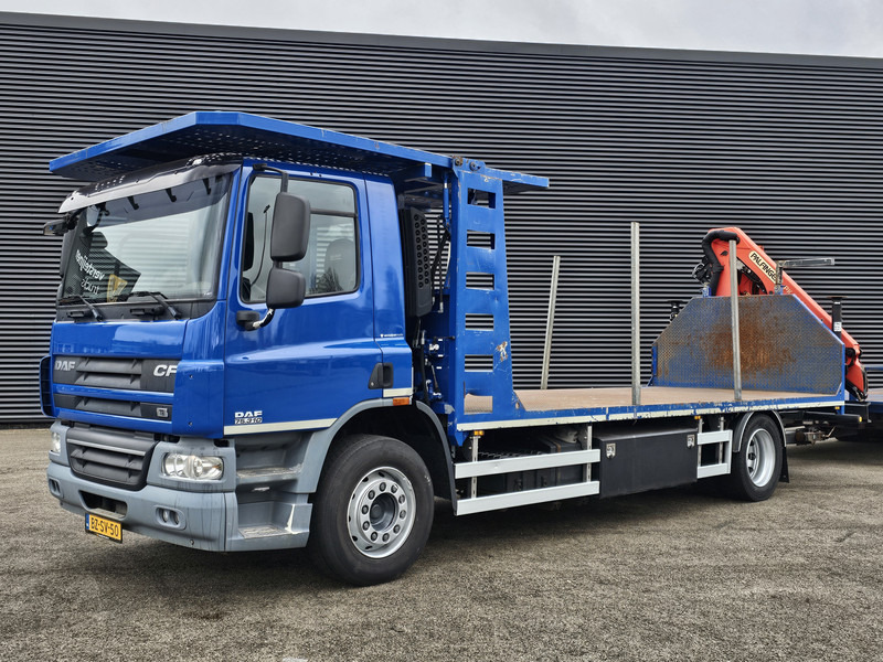 Camión caja abierta, Camión grúa DAF CF 75.310 / TRAILER + PALFINGER CRANE/KRAN: foto 9