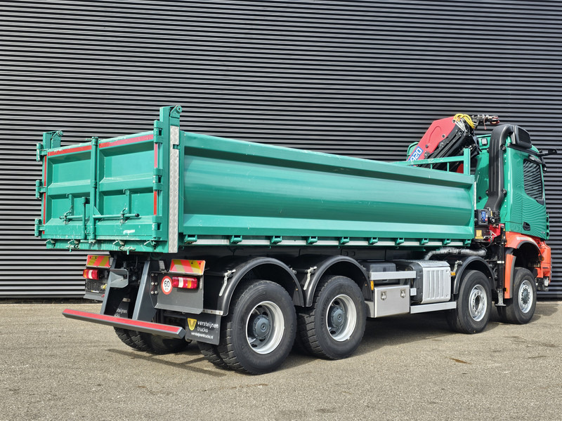 Mercedes-Benz AROCS 4145 / 8X6 / TIPPER + HMF CRANE - Camión grúa: foto 3 Mercedes-Benz AROCS 4145 / 8X6 / TIPPER + HMF CRANE - Camión grúa: foto 3