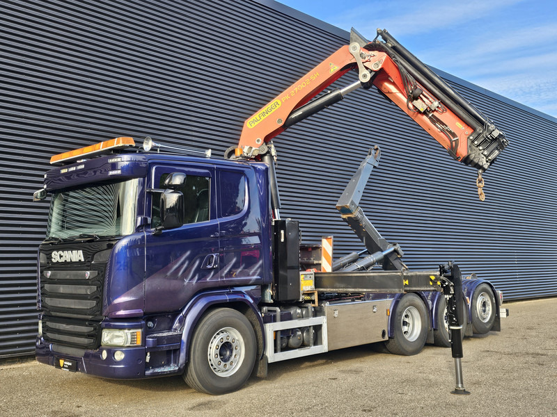 Scania G490 8x4*4 / PALFINGER CRANE + HOOKLIFT - Multibasculante camión, Camión grúa: foto 4 Scania G490 8x4*4 / PALFINGER CRANE + HOOKLIFT - Multibasculante camión, Camión grúa: foto 4