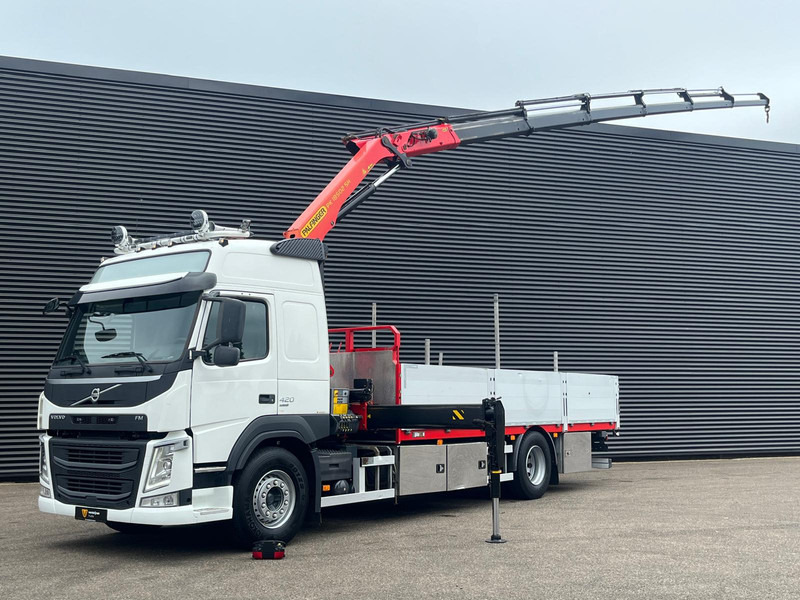 Volvo FM420 4x2 / PALFINGER 18502 - 17 mtr / CRANE / KRAN - Camión caja abierta, Camión grúa: foto 1 Volvo FM420 4x2 / PALFINGER 18502 - 17 mtr / CRANE / KRAN - Camión caja abierta, Camión grúa: foto 1