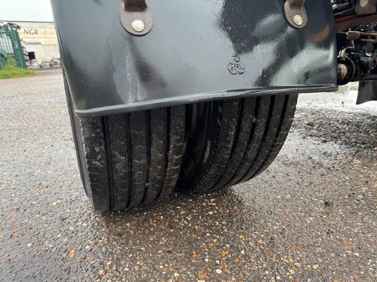 Remolque multilift/ Portacontenedores de cadenas Hüffermann 2 Achs Abrollanhänger mit Schlitten: foto 11 Remolque multilift/ Portacontenedores de cadenas Hüffermann 2 Achs Abrollanhänger mit Schlitten: foto 11