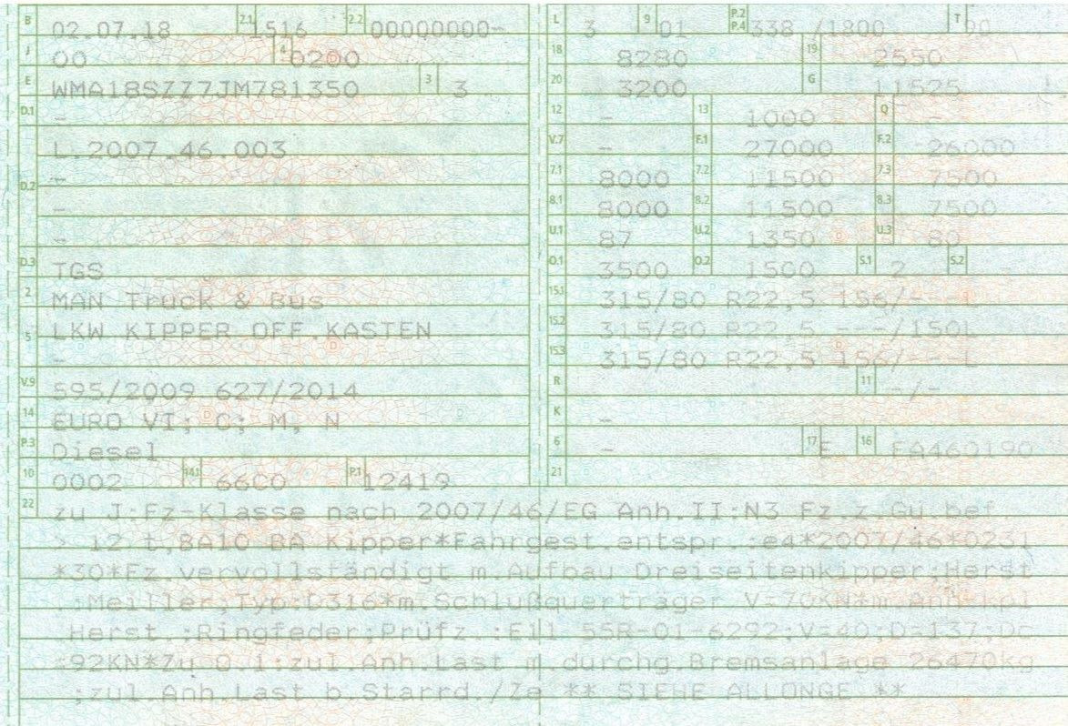 MAN 26.460 6x2 Meiller 3. Seitenkipper - Volquete camión: foto 3 MAN 26.460 6x2 Meiller 3. Seitenkipper - Volquete camión: foto 3