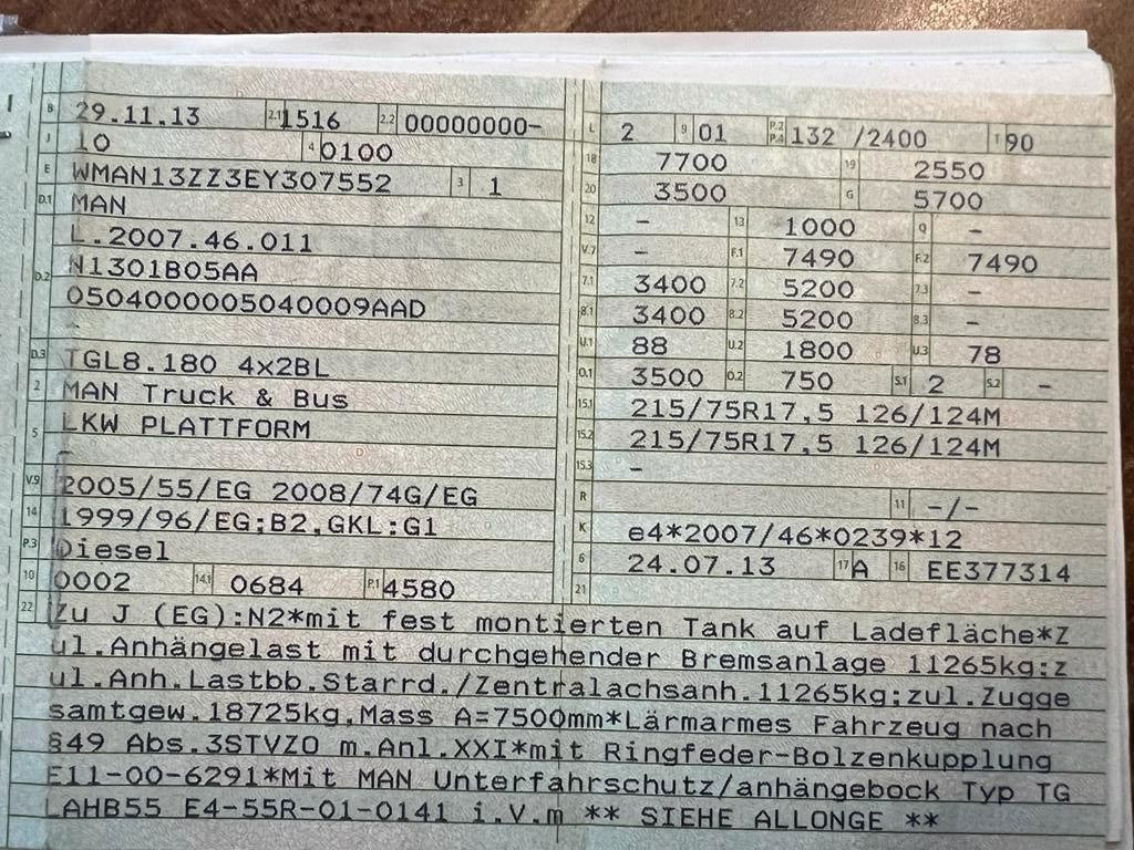 MAN 8.180 4X2 offene Pritsche MAN 8.180 4X2 offene Pritsche - Caja abierta furgoneta: foto 2 MAN 8.180 4X2 offene Pritsche MAN 8.180 4X2 offene Pritsche - Caja abierta furgoneta: foto 2