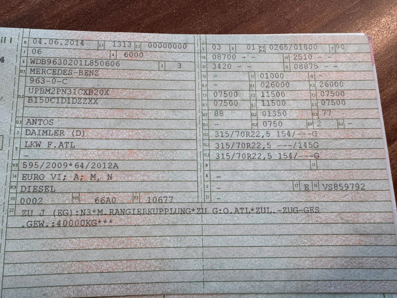 Mercedes-Benz 2536 ADR Valid & kipphydraulik für Gastank - Cisterna camión: foto 2 Mercedes-Benz 2536 ADR Valid & kipphydraulik für Gastank - Cisterna camión: foto 2