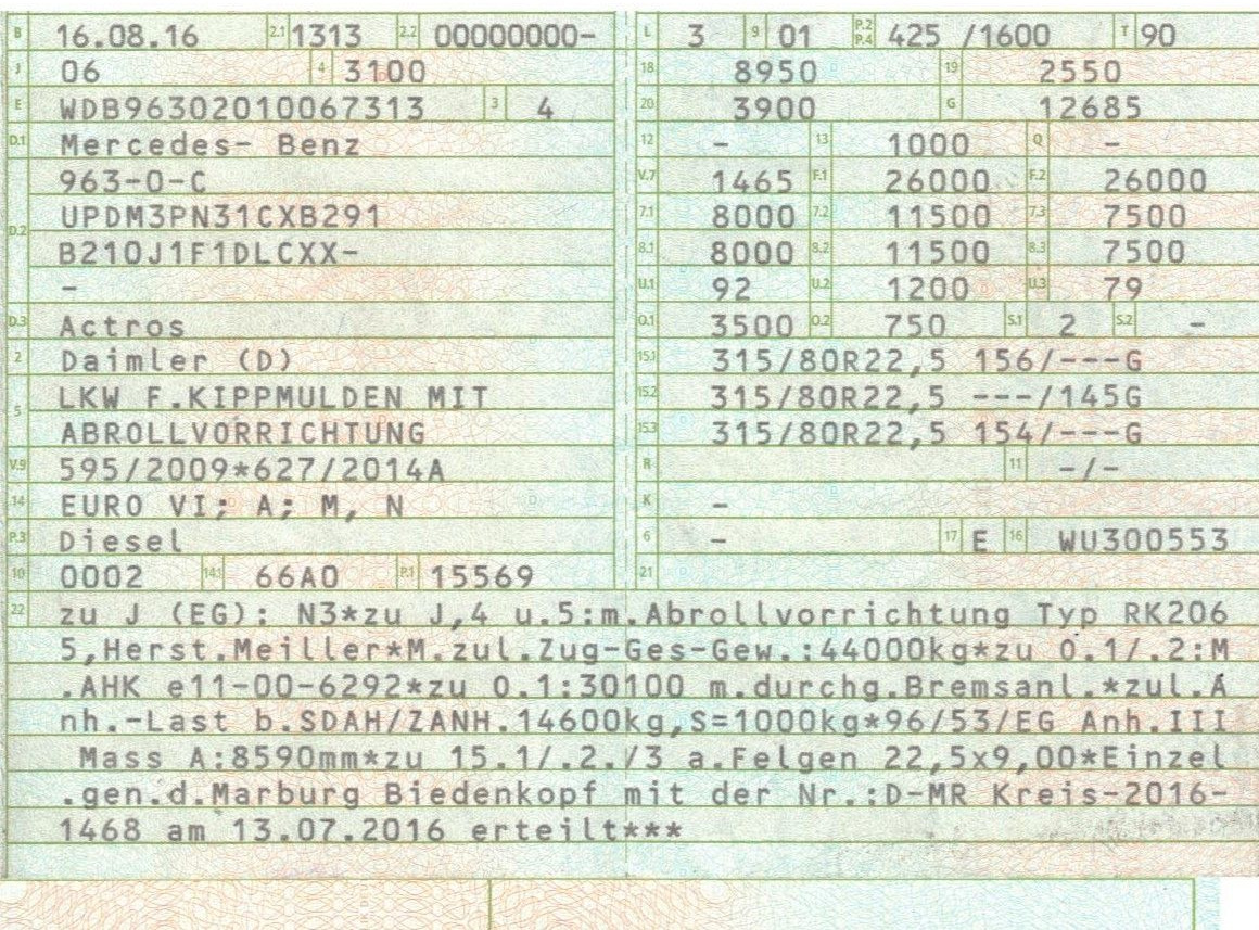 Mercedes-Benz 2558 6x2 Meiller RK 20.65 | Retarder | Klima - Multibasculante camión: foto 2 Mercedes-Benz 2558 6x2 Meiller RK 20.65 | Retarder | Klima - Multibasculante camión: foto 2