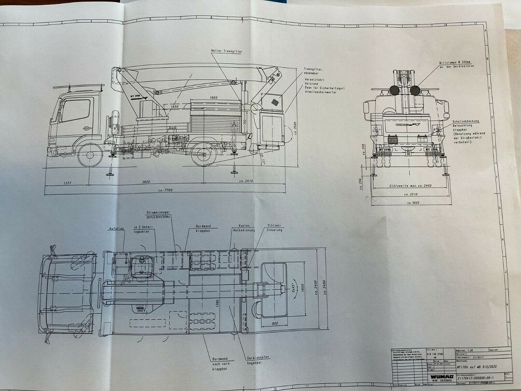Mercedes-Benz 815 4x2 Hubarbeitsbühne Wumag 170 high 17 m Mercedes-Benz 815 4x2 Hubarbeitsbühne Wumag 170 high 17 m - Camión con plataforma elevadora, Vehículo comercial ligero: foto 5 Mercedes-Benz 815 4x2 Hubarbeitsbühne Wumag 170 high 17 m Mercedes-Benz 815 4x2 Hubarbeitsbühne Wumag 170 high 17 m - Camión con plataforma elevadora, Vehículo comercial ligero: foto 5