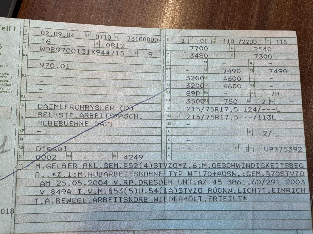 Mercedes-Benz 815 4x2 Hubarbeitsbühne Wumag 170 high 17 m Mercedes-Benz 815 4x2 Hubarbeitsbühne Wumag 170 high 17 m - Camión con plataforma elevadora, Vehículo comercial ligero: foto 2 Mercedes-Benz 815 4x2 Hubarbeitsbühne Wumag 170 high 17 m Mercedes-Benz 815 4x2 Hubarbeitsbühne Wumag 170 high 17 m - Camión con plataforma elevadora, Vehículo comercial ligero: foto 2