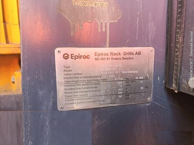 Epiroc Boomer XE3C - Maquinaria para minería: foto 5 Epiroc Boomer XE3C - Maquinaria para minería: foto 5