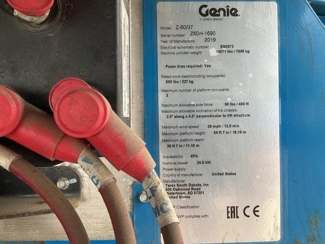 Genie Z60/37 - Plataforma articulada: foto 5 Genie Z60/37 - Plataforma articulada: foto 5