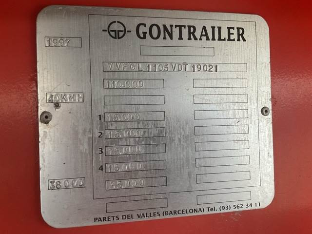Gontrailer GL1105 - Góndola rebajadas semirremolque: foto 5 Gontrailer GL1105 - Góndola rebajadas semirremolque: foto 5