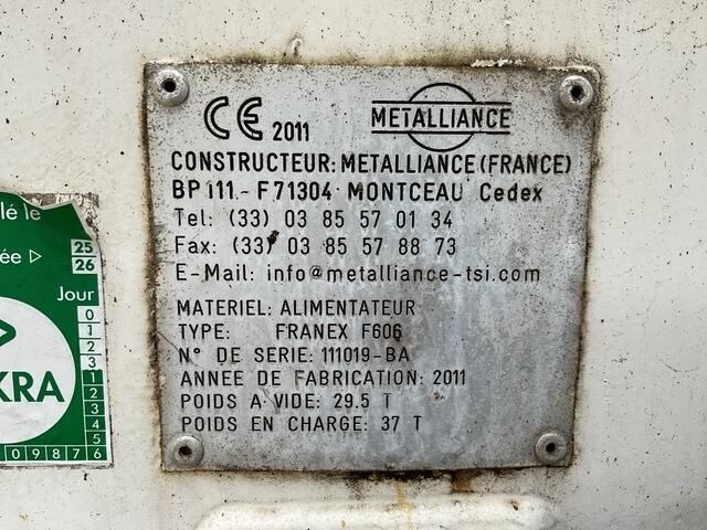 Metalliance Franex F606 - Pavimentadora de asfalto: foto 5 Metalliance Franex F606 - Pavimentadora de asfalto: foto 5