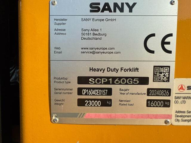 Sany SCP160G5 - Carretilla elevadora diésel: foto 5 Sany SCP160G5 - Carretilla elevadora diésel: foto 5