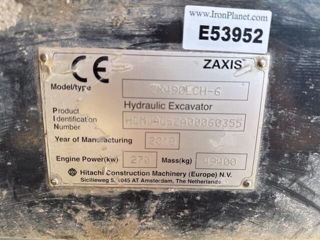 Hitachi ZX490LCH-6 - Excavadora de cadenas: foto 5 Hitachi ZX490LCH-6 - Excavadora de cadenas: foto 5