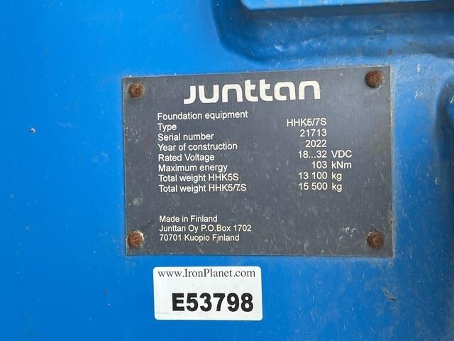 Junttan HHK5S - Martillo de hinca de pilotes: foto 5 Junttan HHK5S - Martillo de hinca de pilotes: foto 5