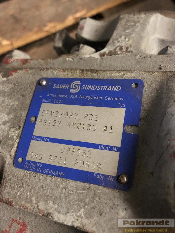 Sauer-Danfoss SPV2 033 R3ZPS - Bomba hidráulica: foto 2 Sauer-Danfoss SPV2 033 R3ZPS - Bomba hidráulica: foto 2