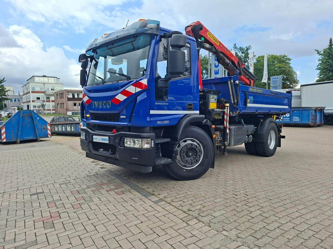 Iveco ML180E32K Meiler 3-Seitenkipper Kran 2x AHK - Volquete camión, Camión grúa: foto 1 Iveco ML180E32K Meiler 3-Seitenkipper Kran 2x AHK - Volquete camión, Camión grúa: foto 1