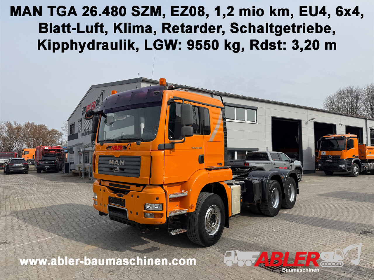 MAN TGA 26.480 6x4 SZM Klima Retarder - Cabeza tractora: foto 1 MAN TGA 26.480 6x4 SZM Klima Retarder - Cabeza tractora: foto 1