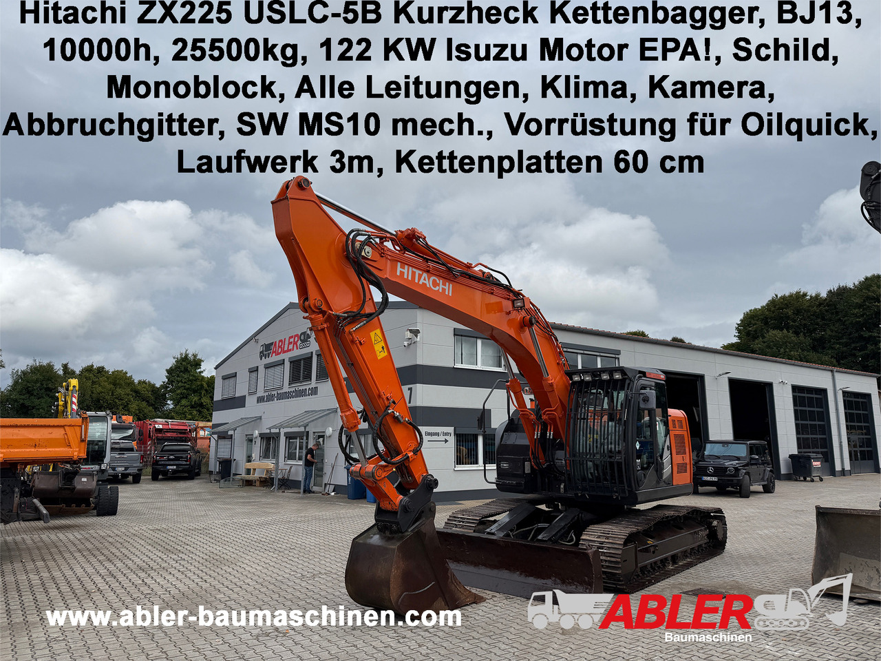 Hitachi ZX225 USLC-5B Kurzheck Kettenbagger - Excavadora: foto 1 Hitachi ZX225 USLC-5B Kurzheck Kettenbagger - Excavadora: foto 1