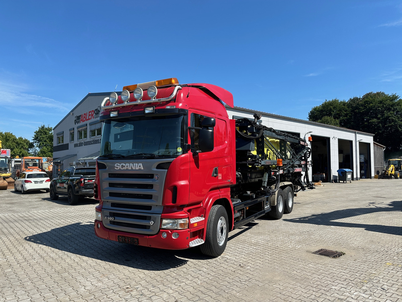 Scania R580 Abrollkipper V8 Mit Küpper Weisser Enteisungsgerät 45m - Multibasculante camión: foto 2 Scania R580 Abrollkipper V8 Mit Küpper Weisser Enteisungsgerät 45m - Multibasculante camión: foto 2