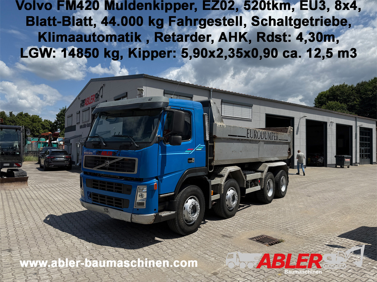 Volvo FM420 Muldenkipper AHK Klima Retarder - Volquete camión: foto 1 Volvo FM420 Muldenkipper AHK Klima Retarder - Volquete camión: foto 1