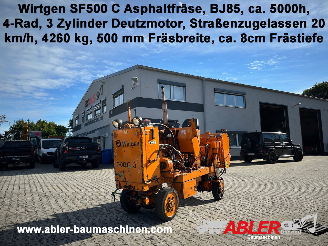 Wirtgen SF500C Asphaltfräse - Fresadora en frío: foto 1 Wirtgen SF500C Asphaltfräse - Fresadora en frío: foto 1
