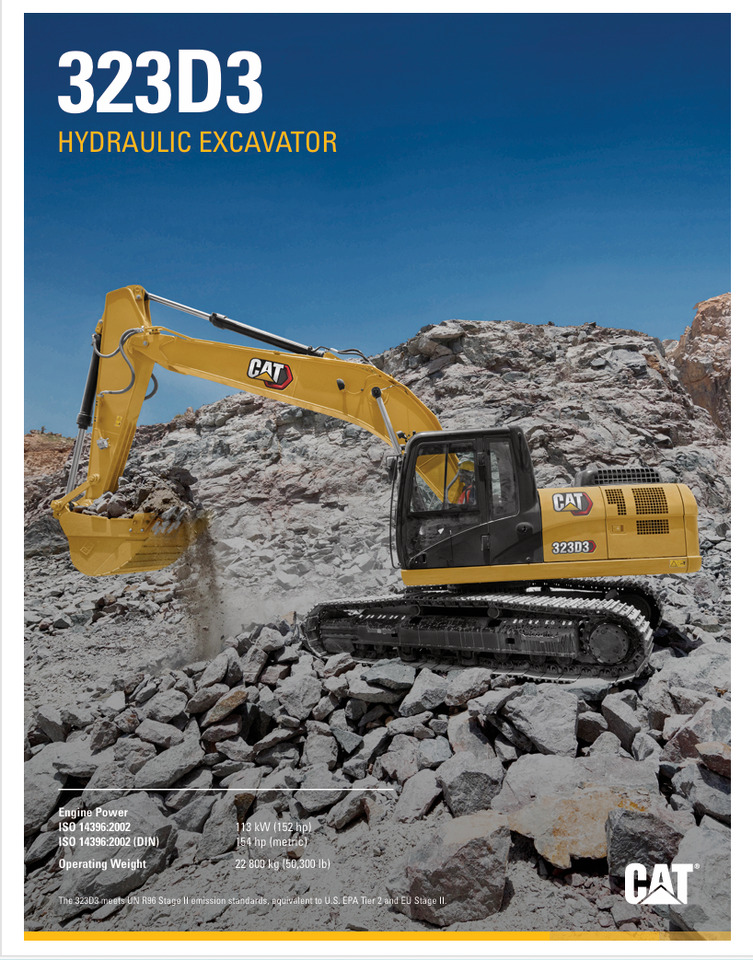 CATERPILLAR 323D3 Hydraulic Excavator - Excavadora de cadenas: foto 2 CATERPILLAR 323D3 Hydraulic Excavator - Excavadora de cadenas: foto 2