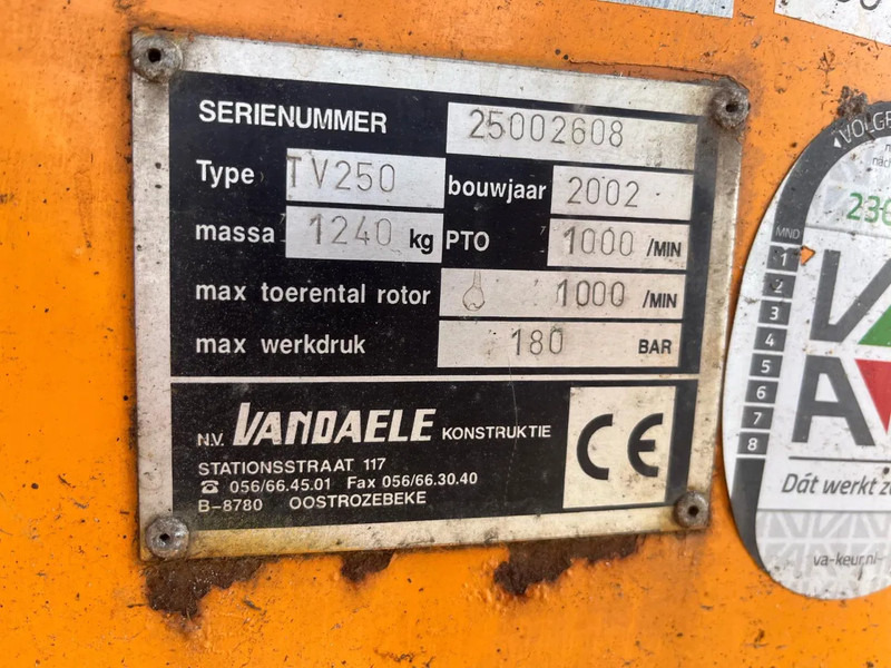 Trituradora de madera VANDAELE TV 250 Versnipperaar Snippermachine: foto 12