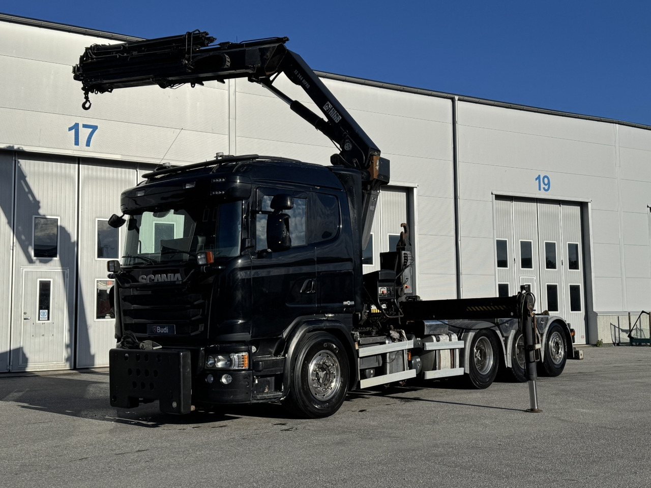 Kranväxlare Scania G450 LB 8X4*4 HNB -2015 | HIAB | Plogförberedd - Multibasculante camión, Camión grúa: foto 1 Kranväxlare Scania G450 LB 8X4*4 HNB -2015 | HIAB | Plogförberedd - Multibasculante camión, Camión grúa: foto 1