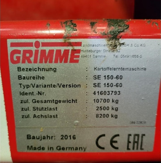 Arrancadora de patatas Grimme SE 170-60 XL: foto 14