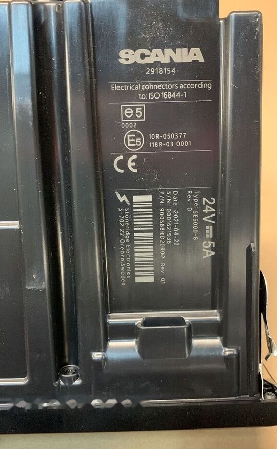 Scania NOWY 24V 5A 2918154 TYPE: SE5000-8 2918154   Scania truck - Tacógrafo para Camión: foto 2 Scania NOWY 24V 5A 2918154 TYPE: SE5000-8 2918154   Scania truck - Tacógrafo para Camión: foto 2