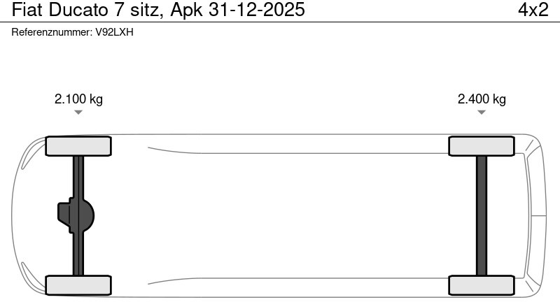 Fiat Ducato 7 sitz, Apk 31-12-2025 - Caja abierta furgoneta, Furgoneta combi: foto 3 Fiat Ducato 7 sitz, Apk 31-12-2025 - Caja abierta furgoneta, Furgoneta combi: foto 3