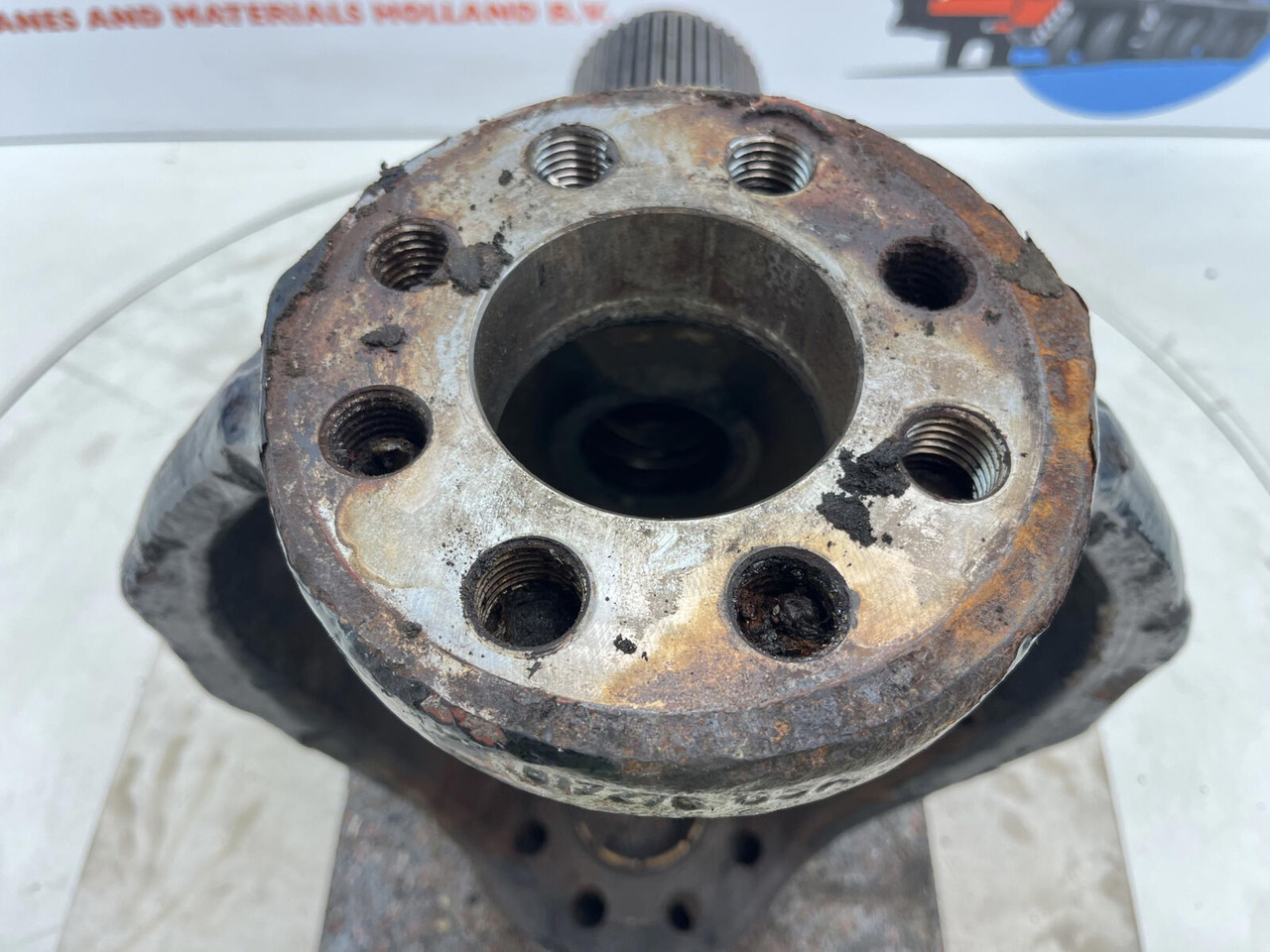 Mangueta para Autogrúa FAUN ATF 45-3 Steering knuckle 16 holes axle 3: foto 7