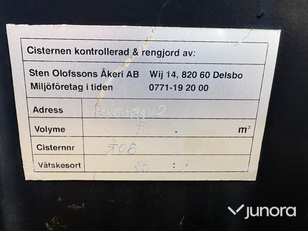 Tanque de almacenamiento Komplett 5-kubiks Dieseltank: foto 8