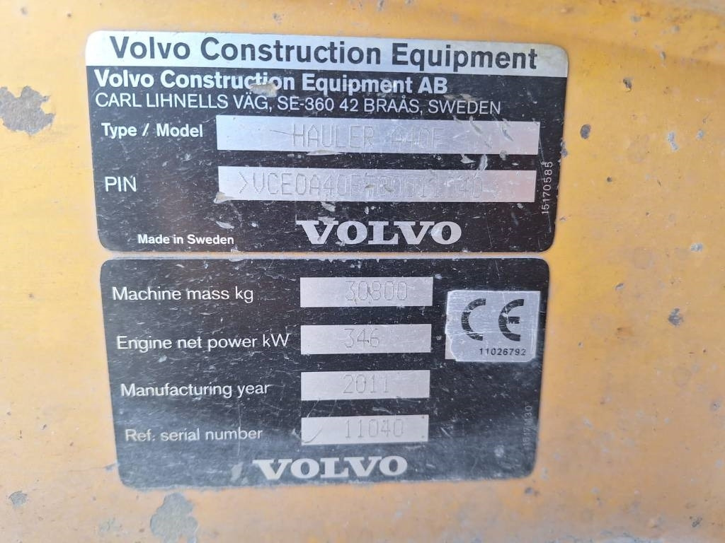 Dúmper articulado Volvo A40F DUMPPERI: foto 19