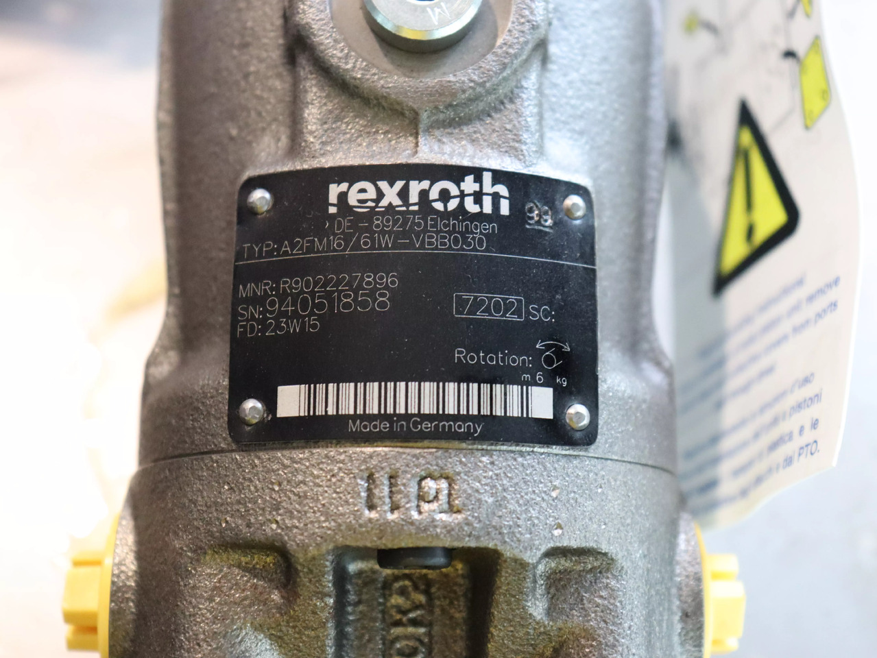 REXROTH A2FM16/61W-VBB030 - Piezas de recambio para Maquinaria de construcción: foto 4 REXROTH A2FM16/61W-VBB030 - Piezas de recambio para Maquinaria de construcción: foto 4